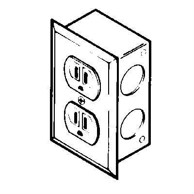 9412423 Single Electrical Receptacle Kit